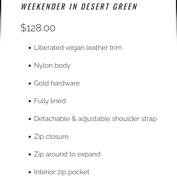 Foley & Corinna Fusion Expandable Weekender Bag Desert Green Liberated Leather - Picture 3 of 15